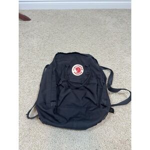 Fjallraven Kanken Black Backpack Bag School Travel Daypack Everyday Laptop